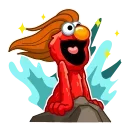 🤩-Elmo, Telegram Sticker