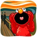 😱-Elmo, Telegram Sticker