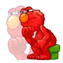 🤔-Elmo, Telegram Sticker