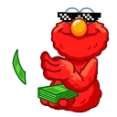 🤑-Elmo, Telegram Sticker