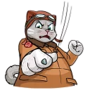 😠-Kamikaze Cat, Telegram Sticker