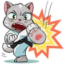 😁-Kamikaze Cat, Telegram Sticker