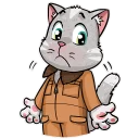 😟-Kamikaze Cat, Telegram Sticker