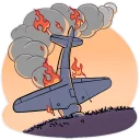 😱-Kamikaze Cat, Telegram Sticker