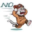 😧-Kamikaze Cat, Telegram Sticker