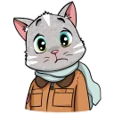 😨-Kamikaze Cat, Telegram Sticker