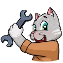 🔧-Kamikaze Cat, Telegram Sticker