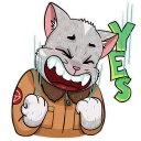 😃-Kamikaze Cat, Telegram Sticker