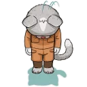 🙏-Kamikaze Cat, Telegram Sticker