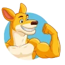 💪-Outback Jack, Telegram Sticker