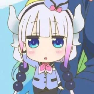 ☁️-kanna @stickerspackanime, Telegram Sticker