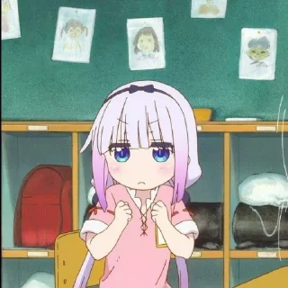 ☁️-kanna @stickerspackanime, Telegram Sticker