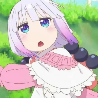 ☁️-kanna @stickerspackanime, Telegram Sticker