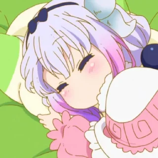 ☁️-kanna @stickerspackanime, Telegram Sticker