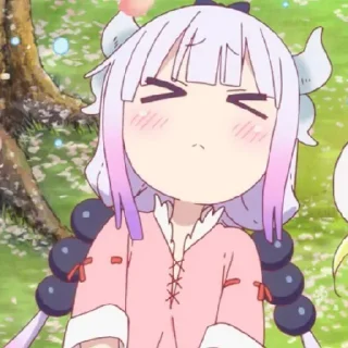 ☁️-kanna @stickerspackanime, Telegram Sticker