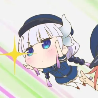 ☁️-kanna @stickerspackanime, Telegram Sticker