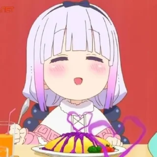 ☁️-kanna @stickerspackanime, Telegram Sticker
