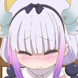 ☁️-kanna @stickerspackanime, Telegram Sticker