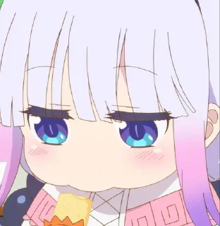 ☁️-kanna @stickerspackanime, Telegram Sticker
