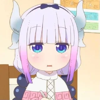 ☁️-kanna @stickerspackanime, Telegram Sticker