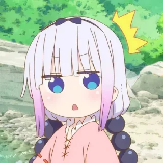 ☁️-kanna @stickerspackanime, Telegram Sticker