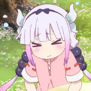 ☁️-kanna @stickerspackanime, Telegram Sticker