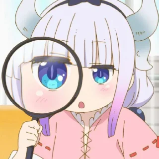 ☁️-kanna @stickerspackanime, Telegram Sticker