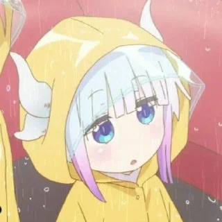 ☁️-kanna @stickerspackanime, Telegram Sticker
