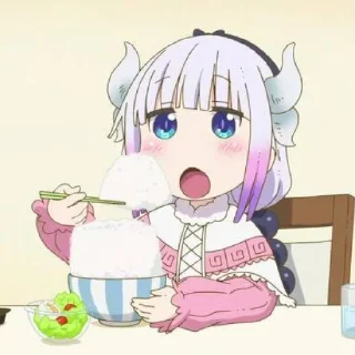 ☁️-kanna @stickerspackanime, Telegram Sticker