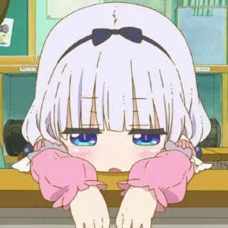 ☁️-kanna @stickerspackanime, Telegram Sticker