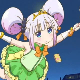 ☁️-kanna @stickerspackanime, Telegram Sticker