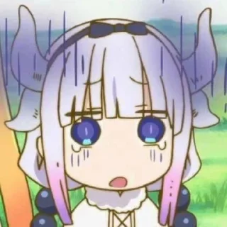 ☁️-kanna @stickerspackanime, Telegram Sticker