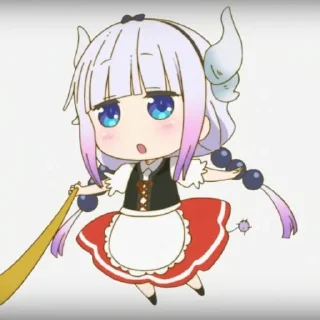 ☁️-kanna @stickerspackanime, Telegram Sticker