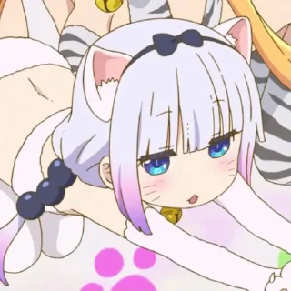 ☁️-kanna @stickerspackanime, Telegram Sticker