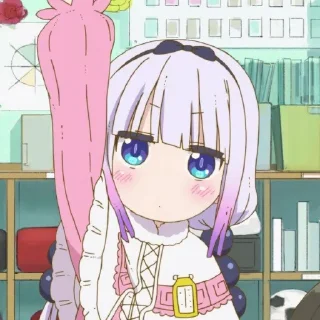 ☁️-kanna @stickerspackanime, Telegram Sticker