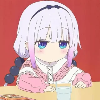 ☁️-kanna @stickerspackanime, Telegram Sticker