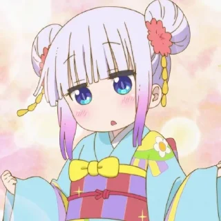 ☁️-kanna @stickerspackanime, Telegram Sticker