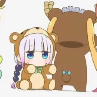 ☁️-kanna @stickerspackanime, Telegram Sticker