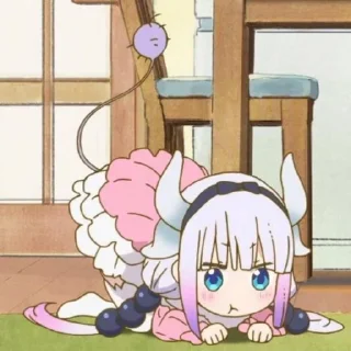 ☁️-kanna @stickerspackanime, Telegram Sticker