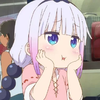 ☁️-kanna @stickerspackanime, Telegram Sticker