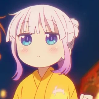☁️-kanna @stickerspackanime, Telegram Sticker