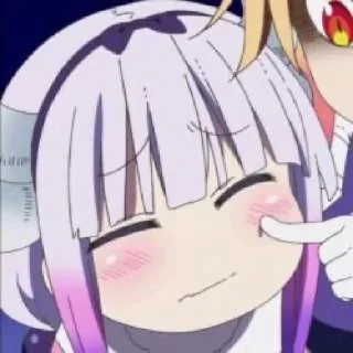 ☁️-kanna @stickerspackanime, Telegram Sticker