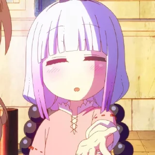 ☁️-kanna @stickerspackanime, Telegram Sticker