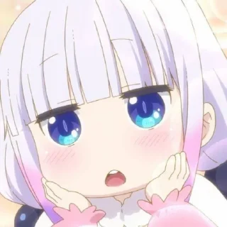 ☁️-kanna @stickerspackanime, Telegram Sticker