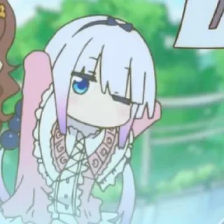 ☁️-kanna @stickerspackanime, Telegram Sticker
