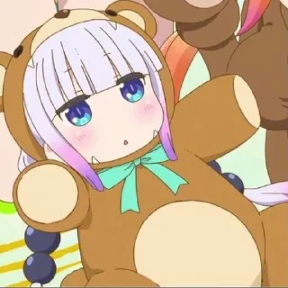 ☁️-kanna @stickerspackanime, Telegram Sticker