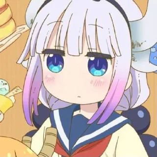 ☁️-kanna @stickerspackanime, Telegram Sticker