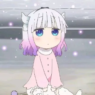 ☁️-kanna @stickerspackanime, Telegram Sticker