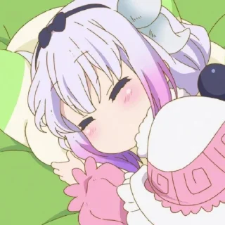 ☁️-kanna @stickerspackanime, Telegram Sticker