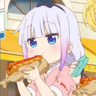 ☁️-kanna @stickerspackanime, Telegram Sticker